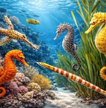 Игольчатые и конёобразные: морские коньки и их удивительная анатомия Игольчатые и конёобразные: морские коньки и их удивительная анатомия