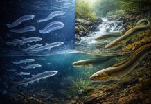 Угри — одни из самых загадочных рыб на планете. Веками люди ловили их в реках и озёрах, не зная, где и как они размножаются. Лишь в XX веке учёные смогли раскрыть главную тайну: все пресноводные угри рождаются в океане, а затем совершают одно из самых удивительных путешествий в мире животных. Рождение в океанской бездне Жизнь угря начинается далеко от берегов — в открытом океане. Атлантические угри, например, нерестятся в Саргассовом море, в тысячах километров от Европы и Северной Америки. Из икры появляются крошечные, прозрачные личинки — лептоцефалы, похожие на тонкие листочки. Эти личинки дрейфуют с океанскими течениями в течение месяцев и даже лет, постепенно приближаясь к континентам. Всё это время они почти не похожи на взрослых угрей и ведут скрытный планктонный образ жизни. Путь в пресную воду Достигнув берегов, лептоцефалы превращаются в так называемых стеклянных угрей — маленьких, почти прозрачных рыбок. Именно в этот момент они начинают подниматься вверх по рекам, преодолевая течение, пороги и даже влажные участки суши. Угри обладают удивительной выносливостью: они могут ползти по мокрым камням, траве и илу, дыша через кожу. Это позволяет им заселять водоёмы, недоступные для большинства других рыб. Тайная жизнь в реках и озёрах В пресной воде угри проводят большую часть жизни — от 5 до 20 лет, а иногда и дольше. Они активны в основном ночью, днём прячутся под камнями, корягами или в иле. Угри — хищники, питающиеся рыбой, ракообразными, насекомыми и моллюсками. Их змеевидное тело, слизистая кожа и развитое обоняние делают их идеальными ночными охотниками в мутной воде. Возвращение без возврата Когда приходит время размножения, угри снова отправляются в океан. Они покидают реки, скатываются вниз по течению и начинают долгий путь обратно к месту рождения. Во время этого путешествия угри перестают питаться, их тело меняется, а вся энергия направляется на нерест. После размножения взрослые угри погибают, завершив жизненный цикл. Итог Угри — живое напоминание о том, насколько сложными и таинственными могут быть пути жизни в природе. Их путешествие соединяет океаны и реки в единую систему и остаётся одним из самых поразительных примеров миграции среди рыб.