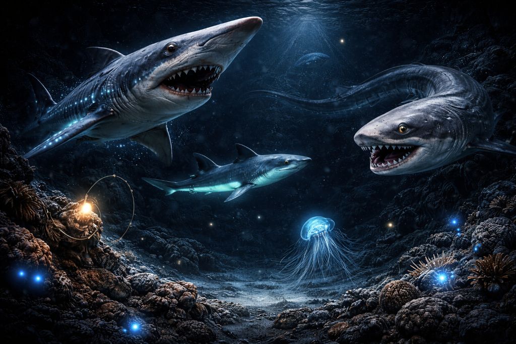 Глубоководные акулы жизнь без света Глубоководные акулы: жизнь без света