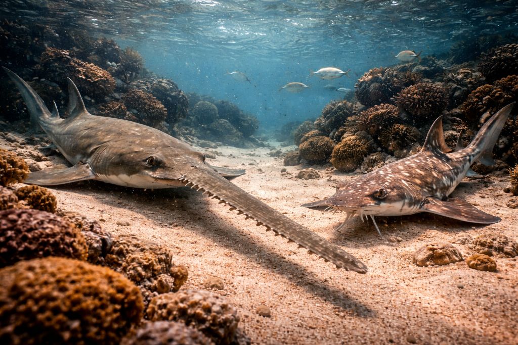 Пилоносы и рыбы-пилы странные родственники акул Пилоносы и рыбы-пилы: странные родственники акул