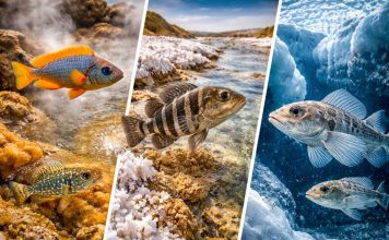Рыбы, живущие в экстремальных средах: горячие источники, солончаки, ледяные воды