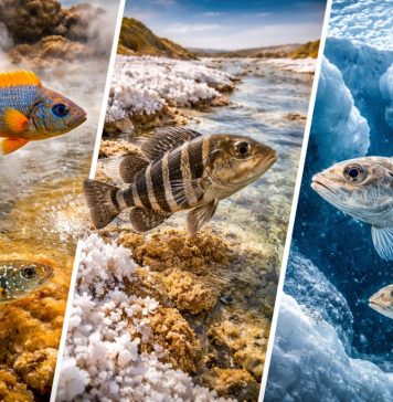 Рыбы, живущие в экстремальных средах: горячие источники, солончаки, ледяные воды