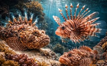 Ядовитые лучепёрые: от каменных рыб до крылаток