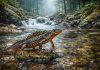Карпатский тритон — горный вид, устойчив к прохладной воде и живёт в лесных ручьях