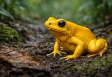 Древолаз золотистый — один из самых известных ядовитых древолазов и один из самых токсичных позвоночных животных. Он обитает в очень ограниченном районе влажных тропических лесов на тихоокеанском склоне Колумбии, где держится у земли среди листовой подстилки, корней и мха. Несмотря на название «древолаз», этот вид чаще наземный: ему важны влажность, укрытия и стабильный микроклимат. Его яркая жёлтая, жёлто-оранжевая или салатово-жёлтая окраска — классический пример апосематизма, то есть предупреждающего сигнала хищникам. Такая «рекламная» расцветка работает только вместе с реальной защитой: кожные железы выделяют мощные алкалоиды, и попытка схватить лягушку для многих хищников заканчивается тяжёлым отравлением. В результате яркость не повышает риск быть замеченным, а наоборот снижает вероятность атаки — если хищники «обучены» избегать такого паттерна. Ключевой факт, который ты отметила, — токсичность связана с рационом. В природе древолазы получают алкалоиды из добычи (прежде всего из некоторых муравьёв, клещей и других мелких членистоногих) и затем накапливают их в коже. В неволе при «обычном» кормлении (например, дрозофилами и сверчками) уровень токсинов обычно резко падает: без источника специфических алкалоидов лягушка не «производит» яд сама в прежнем объёме. Строение у вида компактное: гладкая кожа, крепкие конечности, липкие подушечки на пальцах, позволяющие цепляться за влажные поверхности. Но главным «оружием» остаётся именно химическая защита, а не скорость или сила укуса. При угрозе лягушка чаще полагается не на побег, а на уверенную демонстрацию — сохраняет позу, давая понять, что она «не съедобна». Поведение у золотистого древолаза дневное: он активен при свете, что логично для предупреждающей окраски — сигнал должен быть заметен. Питается мелкими беспозвоночными, которых собирает в подстилке. Территориальность выражена: самцы могут охранять участок и активно использовать голосовые сигналы, особенно в сезон размножения и при конкуренции. Размножение происходит на суше, но с обязательной «привязкой» к воде для личинок. Икру откладывают во влажных укрытиях, часто под листьями. После выхода головастиков взрослые переносят их к небольшим водным скоплениям — лужицам, чашам в растениях или другим мини-водоёмам, где личинки продолжают развитие. Такая стратегия уменьшает риск для кладки и позволяет использовать очень маленькие, защищённые водные «карманы». Интересная адаптация — сочетание яркой рекламы токсичности и точечного использования микроводоёмов для потомства. Лягушка не зависит от больших открытых водоёмов, где выше конкуренция и риск хищников, а «распределяет» потомство по небольшим безопасным резервуарам. Это особенно эффективно в условиях влажного леса, где вода присутствует фрагментарно. В экосистеме золотистый древолаз — хищник мелких беспозвоночных и одновременно «инженер» химической защиты: он переносит алкалоиды из пищевой сети членистоногих в уровень позвоночных. Его токсичность влияет на поведение хищников и формирует локальные «правила» избегания ярко окрашенной добычи. Косвенно такие виды могут поддерживать разнообразие, меняя структуру охоты и риск-поведение в сообществе. Вывод: яркая окраска золотистого древолаза — это честный предупреждающий сигнал, подкреплённый мощной химической защитой. Важнейшая деталь в том, что токсичность во многом «собирается» из рациона: без природных источников алкалоидов этот эффект резко ослабевает.