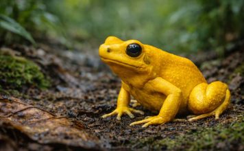 Древолаз золотистый — один из самых известных ядовитых древолазов и один из самых токсичных позвоночных животных. Он обитает в очень ограниченном районе влажных тропических лесов на тихоокеанском склоне Колумбии, где держится у земли среди листовой подстилки, корней и мха. Несмотря на название «древолаз», этот вид чаще наземный: ему важны влажность, укрытия и стабильный микроклимат. Его яркая жёлтая, жёлто-оранжевая или салатово-жёлтая окраска — классический пример апосематизма, то есть предупреждающего сигнала хищникам. Такая «рекламная» расцветка работает только вместе с реальной защитой: кожные железы выделяют мощные алкалоиды, и попытка схватить лягушку для многих хищников заканчивается тяжёлым отравлением. В результате яркость не повышает риск быть замеченным, а наоборот снижает вероятность атаки — если хищники «обучены» избегать такого паттерна. Ключевой факт, который ты отметила, — токсичность связана с рационом. В природе древолазы получают алкалоиды из добычи (прежде всего из некоторых муравьёв, клещей и других мелких членистоногих) и затем накапливают их в коже. В неволе при «обычном» кормлении (например, дрозофилами и сверчками) уровень токсинов обычно резко падает: без источника специфических алкалоидов лягушка не «производит» яд сама в прежнем объёме. Строение у вида компактное: гладкая кожа, крепкие конечности, липкие подушечки на пальцах, позволяющие цепляться за влажные поверхности. Но главным «оружием» остаётся именно химическая защита, а не скорость или сила укуса. При угрозе лягушка чаще полагается не на побег, а на уверенную демонстрацию — сохраняет позу, давая понять, что она «не съедобна». Поведение у золотистого древолаза дневное: он активен при свете, что логично для предупреждающей окраски — сигнал должен быть заметен. Питается мелкими беспозвоночными, которых собирает в подстилке. Территориальность выражена: самцы могут охранять участок и активно использовать голосовые сигналы, особенно в сезон размножения и при конкуренции. Размножение происходит на суше, но с обязательной «привязкой» к воде для личинок. Икру откладывают во влажных укрытиях, часто под листьями. После выхода головастиков взрослые переносят их к небольшим водным скоплениям — лужицам, чашам в растениях или другим мини-водоёмам, где личинки продолжают развитие. Такая стратегия уменьшает риск для кладки и позволяет использовать очень маленькие, защищённые водные «карманы». Интересная адаптация — сочетание яркой рекламы токсичности и точечного использования микроводоёмов для потомства. Лягушка не зависит от больших открытых водоёмов, где выше конкуренция и риск хищников, а «распределяет» потомство по небольшим безопасным резервуарам. Это особенно эффективно в условиях влажного леса, где вода присутствует фрагментарно. В экосистеме золотистый древолаз — хищник мелких беспозвоночных и одновременно «инженер» химической защиты: он переносит алкалоиды из пищевой сети членистоногих в уровень позвоночных. Его токсичность влияет на поведение хищников и формирует локальные «правила» избегания ярко окрашенной добычи. Косвенно такие виды могут поддерживать разнообразие, меняя структуру охоты и риск-поведение в сообществе. Вывод: яркая окраска золотистого древолаза — это честный предупреждающий сигнал, подкреплённый мощной химической защитой. Важнейшая деталь в том, что токсичность во многом «собирается» из рациона: без природных источников алкалоидов этот эффект резко ослабевает.