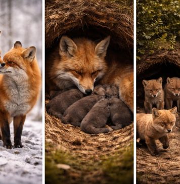Размножение лис: сроки гона и «детский сад» у норы