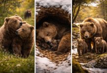 Размножение медведей: задержка имплантации и рождение в берлоге
