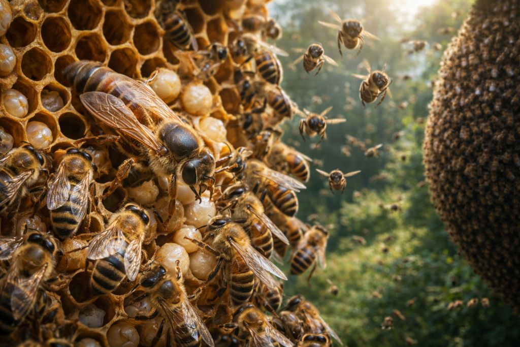 Размножение пчёл матка, трутни и роение как стратегия выживания Размножение пчёл: матка, трутни и роение как стратегия выживания