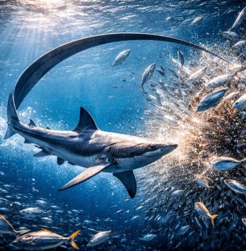 Акула-лисица и её хвост-оружие Акула-лисица и её хвост-оружие