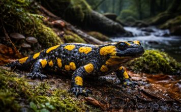 Огненная саламандра — чёрно-жёлтая окраска предупреждает о токсичной коже Огненная саламандра — чёрно-жёлтая окраска предупреждает о токсичной коже