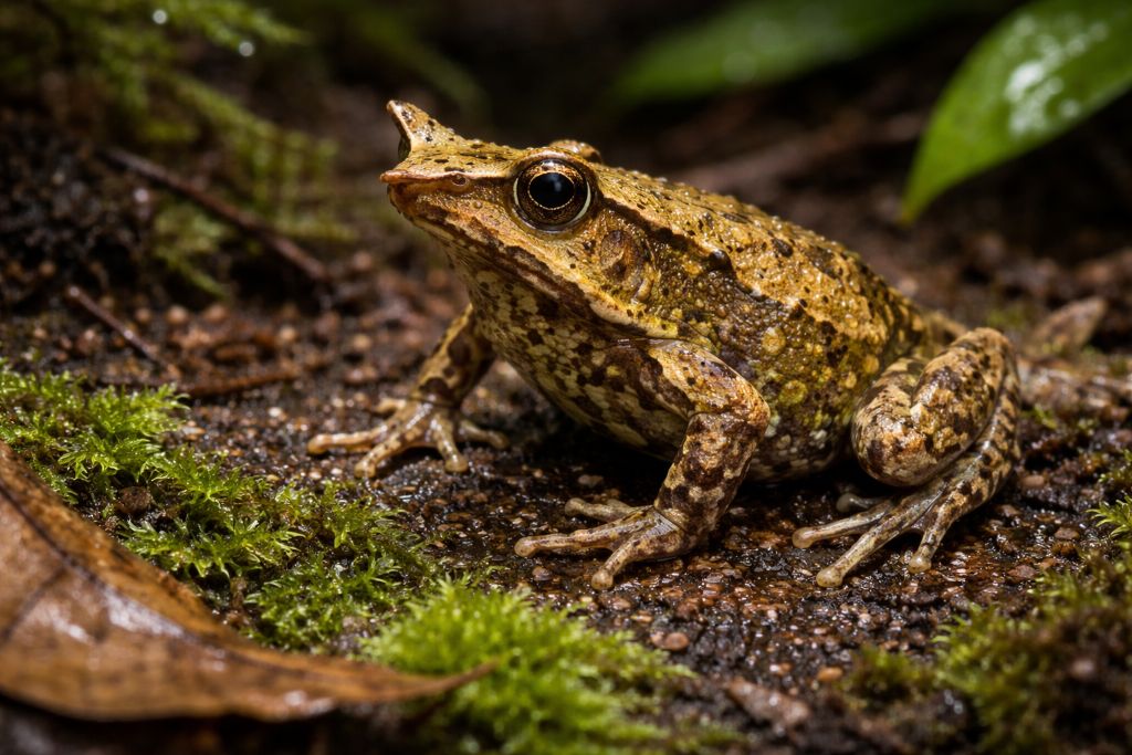 Лягушка Дарвина (Rhinoderma darwinii)