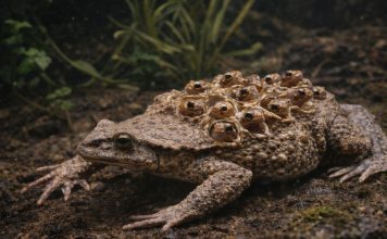 Пипа суринамская Пипа суринамская (Pipa pipa) — одна из самых необычных амфибий Южной Америки. Она живёт в тёплых стоячих и медленно текущих водах Амазонии и соседних бассейнов: в затопленных лесах, канавах, болотцах и тихих заводях. На сушу почти не выходит, а по виду больше напоминает плоский «лист» или комок ила — идеальная маскировка для жизни на дне. Как выглядит и как живёт Тело у пипы сильно уплощённое, голова треугольная, глаза маленькие и расположены высоко. Окраска буро-серая, с крапом и пятнами, чтобы сливаться с грунтом. На передних лапах — длинные пальцы со звёздчатыми кожными выростами: ими пипа ощупывает дно, ищет добычу и ориентируется в мутной воде. Охотится она на беспозвоночных, личинок насекомых, мелкую рыбу — всё, что можно быстро схватить и проглотить. Удивительное размножение: «инкубатор» на спине Самая известная особенность — способ вынашивания потомства. Во время брачного периода самец и самка совершают характерные «перевороты» в воде. В момент откладки икры самец помогает распределить икринки по спине самки. Затем кожа на спине набухает и образует отдельные ячейки — каждая икринка оказывается как бы «утопленной» в индивидуальной капсуле. Дальше происходит почти невероятное: развитие проходит без свободноплавающих головастиков (или с минимальной «личиночной» фазой внутри капсулы). Маленькие пипы формируются прямо в ячейках, а затем выходят наружу уже миниатюрными копиями взрослых — полностью готовыми к самостоятельной жизни. Это снижает риск, что икру и личинок съедят хищники, и помогает пережить нестабильные условия водоёмов. Зачем природе такая странность У пипы мало активной защиты и слабая скорость — зато есть маскировка и необычная стратегия размножения. «Спинной инкубатор» повышает выживаемость потомства в местах, где множество рыб и беспозвоночных охотно поедают икру и головастиков других амфибий. Итог Пипа суринамская — пример того, как эволюция может привести к радикально нестандартным решениям. Её «ячейки» на спине — не экзотика ради экзотики, а эффективный способ сохранить потомство в сложной тропической среде.