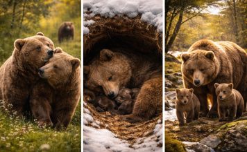 Размножение медведей: задержка имплантации и рождение в берлоге