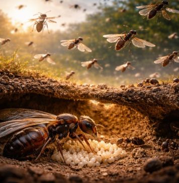 Размножение муравьёв: брачный лёд и основание новой колонии Размножение муравьёв: брачный лёд и основание новой колонии