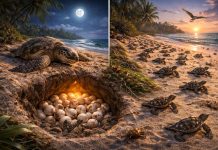Размножение черепах: миграции к пляжам и «гонка» детёнышей к морю Размножение черепах: миграции к пляжам и «гонка» детёнышей к морю