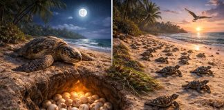 Размножение черепах: миграции к пляжам и «гонка» детёнышей к морю Размножение черепах: миграции к пляжам и «гонка» детёнышей к морю